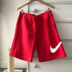 NEW Men’s Red Nike Cotton Shorts